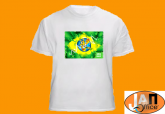 Camiseta Bandeira e Mascote