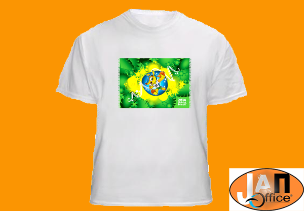 Camiseta Bandeira e Mascote